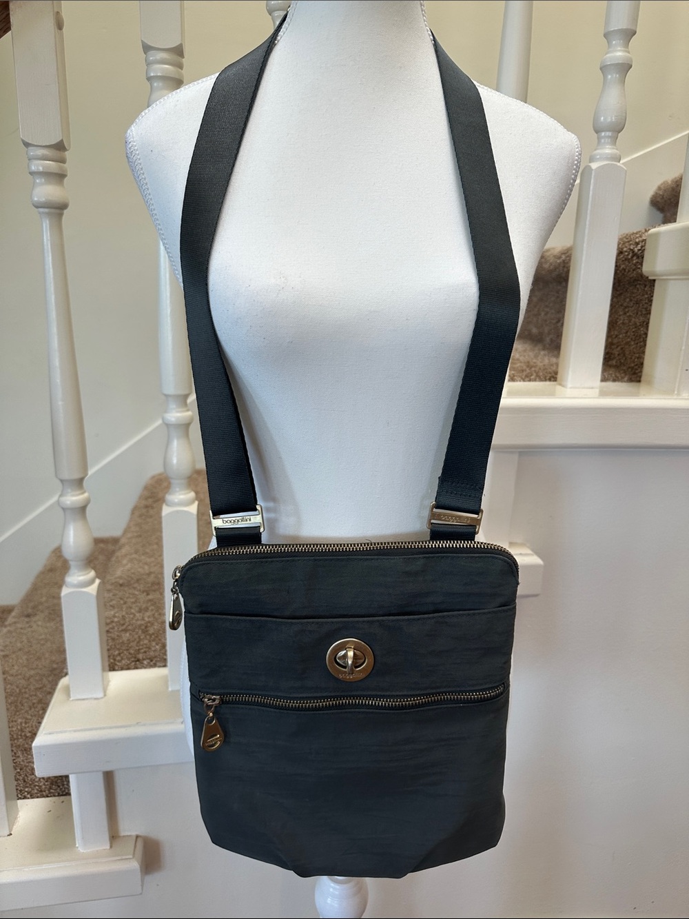 Sage green baggalinni travel bag